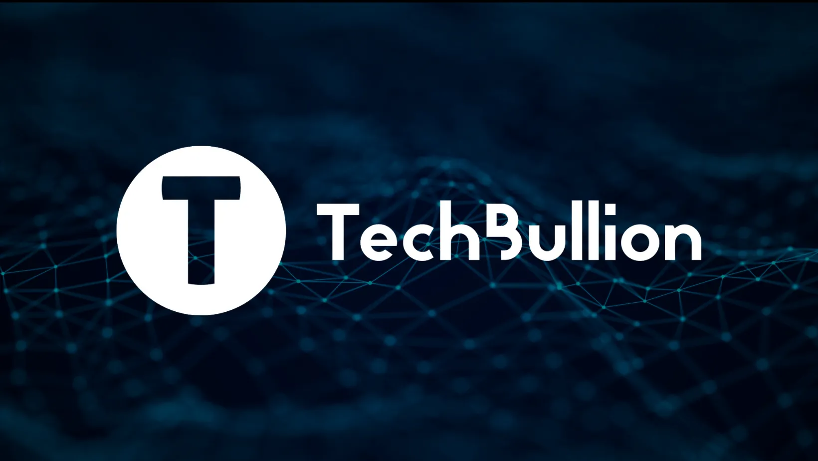 White TechBullion logo over a dark background.