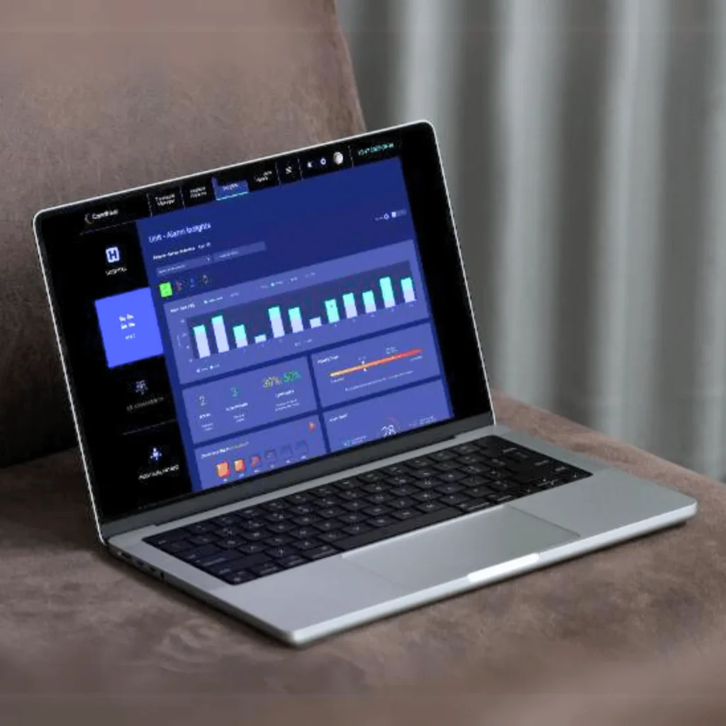 CalmWave Dashboard Laptop Mockup
