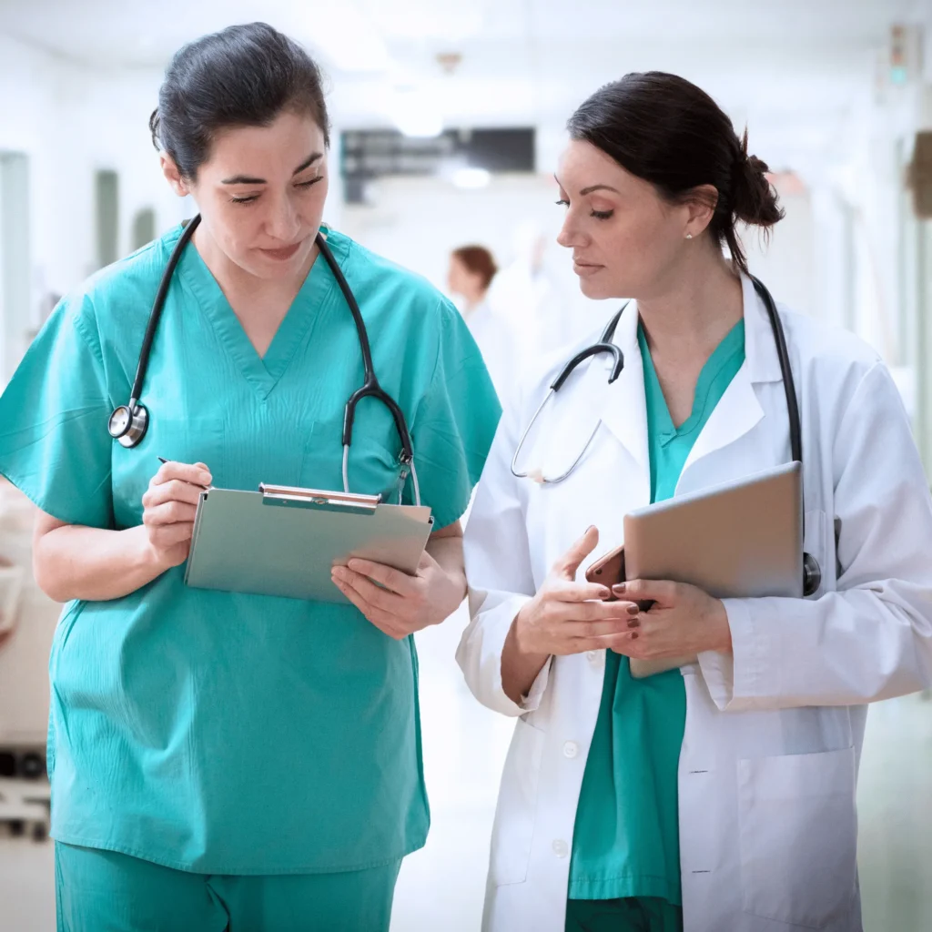 Nurses Discussing Charts